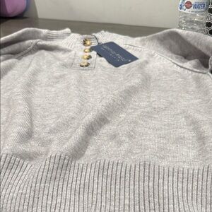 Gray Women's Sweater Cardigan